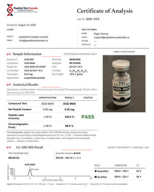 AOD-9604 Peptide | RUO